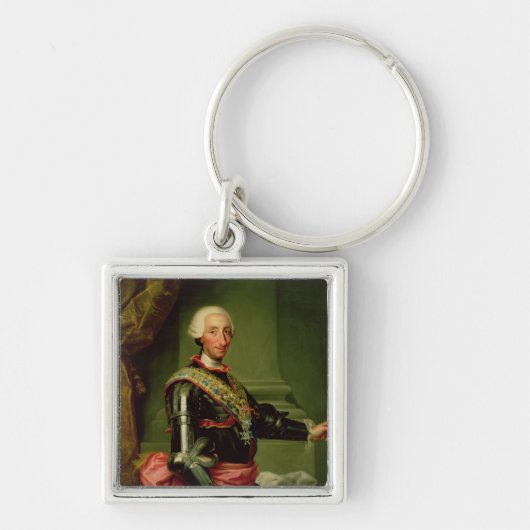 Portret van Charles III c.1761 Sleutelhanger (Voorkant)