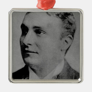 Portret van Charles Spencer Chaplin, Sr Metalen Ornament