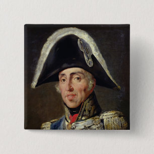 Portret van Charles X Vierkante Button 5,1 Cm