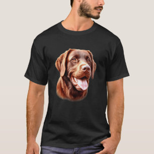 Portret van Chesapeake Bay Retriever hond T-shirt