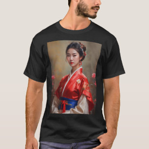 Portret van Chinese prinses T-shirt