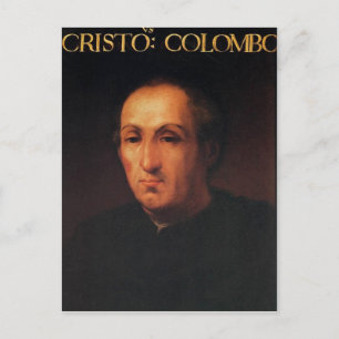 Portret van Christoffel Columbus Briefkaart