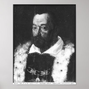 Portret van Christoffel Columbus Poster