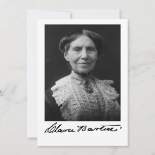 Portret van Clara Barton Kaart