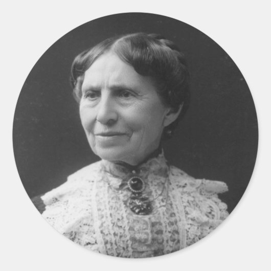 Portret van Clara Barton Later in het leven Ronde Sticker (Voorkant)