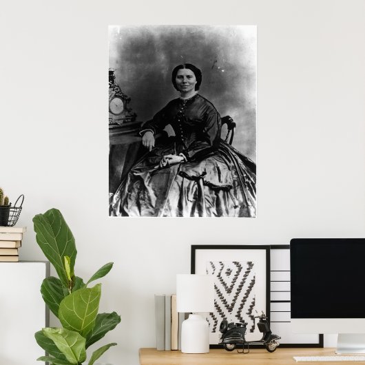 Portret van Clara Barton Poster (Thuiskantoor)