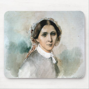 Portret van Clara Schumann 1853 Muismat