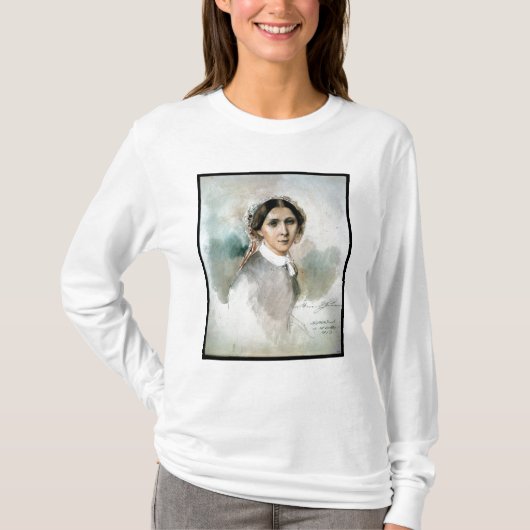 Portret van Clara Schumann 1853 T-shirt (Voorkant)