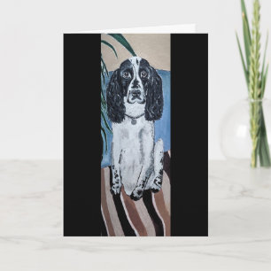 Portret van Cocker Spaniel schilderij door Alfred  Kaart
