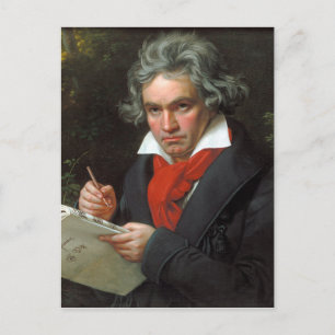portret van componist Ludwig von Beethoven Briefkaart
