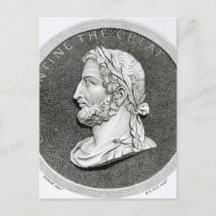 Portret van Constantine de Grote Briefkaart