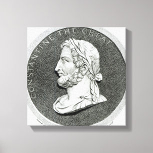 Portret van Constantine de Grote Canvas Afdruk