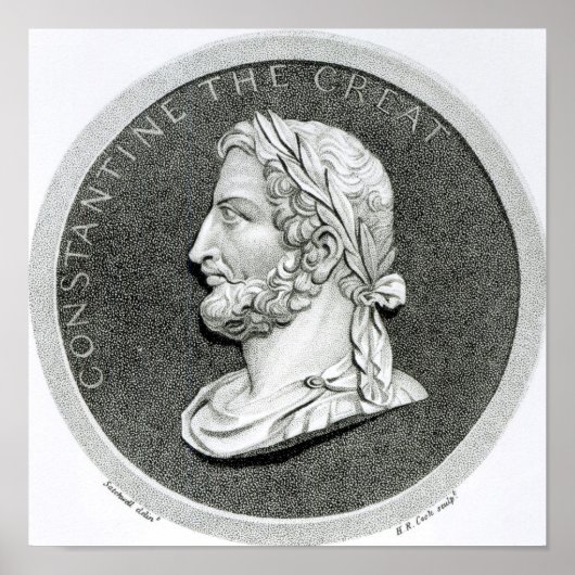 Portret van Constantine de Grote Poster (Voorkant)