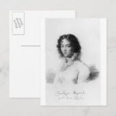Portret van Constanze Mozart 1828 Briefkaart (Voorkant / Achterkant)