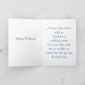 Portret van Contemplation Verjaardag Wenskaart Kaart (Binnen)