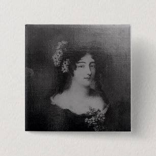 Portret van Countess Ehrengard Melusina Vierkante Button 5,1 Cm