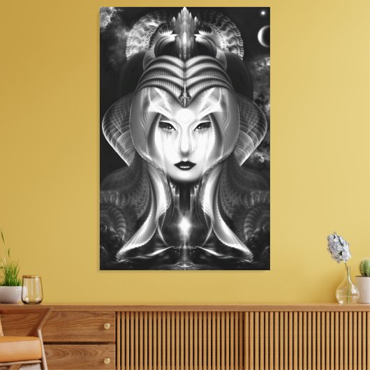Portret van Cyiria Midnight Bright Canvas Print (Insitu (Woonkamer))
