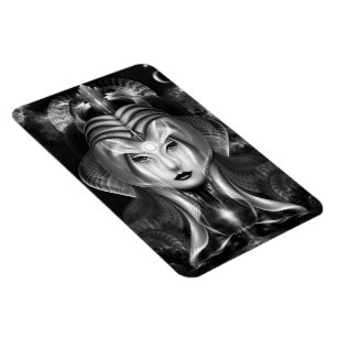 Portret van Cyiria Midnight Bright Photo Magnet Magneet