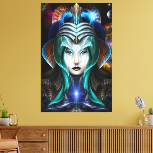 Portret van Cyria Canvas Print (Insitu (Woonkamer))