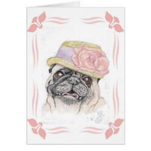 Portret van Dandy in een Pet - kunst van Michelle