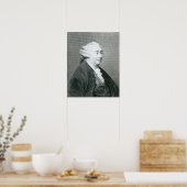 Portret van David Hume Poster (Keuken)