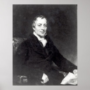 Portret van David Ricardo Poster