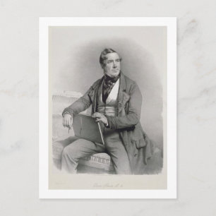 Portret van David Roberts (1796-1864) frontispiece Briefkaart