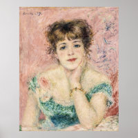 Portret van de  actrice Jeanne Samary door Renoir