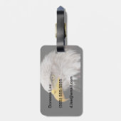 Portret van de adelaar bagagelabel (Achterkant verticaal)