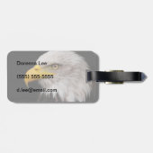 Portret van de adelaar bagagelabel (Achterkant horizontaal)