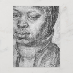 Portret van de Afrikaanse vrouw Catherine Briefkaart