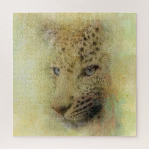 Portret van de Afrikaanse Waterverf van het wild Legpuzzel
