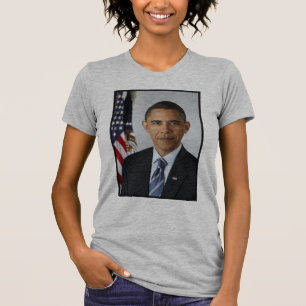 Portret van de Amerikaanse president Barack Obama T-shirt