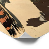  portret van de Amerikaanse torenvalk Poster (Hoek)