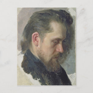 Portret van de auteur Nikolay Pomyalovsky, 1860 Briefkaart
