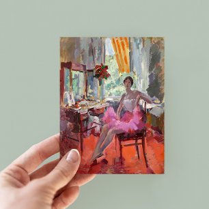 Portret van de Ballerina Vera Trefilova   Korovin Briefkaart