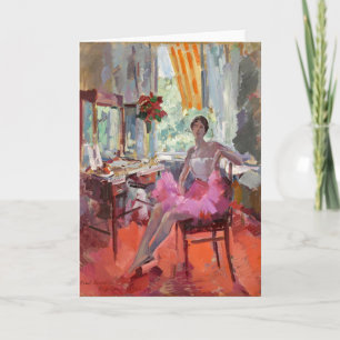Portret van de Ballerina Vera Trefilova   Korovin Kaart