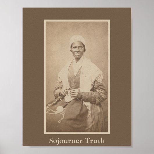 Portret van de bokser Sojourner Truth Poster (Voorkant)