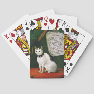 Portret van de Cat Armellino Pokerkaarten