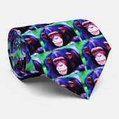 Portret van de chimpansee stropdas (Opgerold)