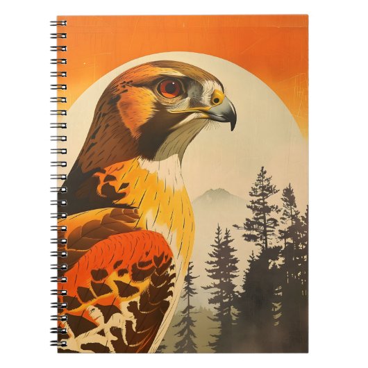  portret van de Cooper's Hawk Notitieboek (Voorkant)