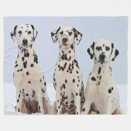 Portret van de Dalmatische familie Fleece Deken