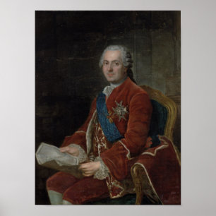 Portret van de Dauphin Louis de France Poster