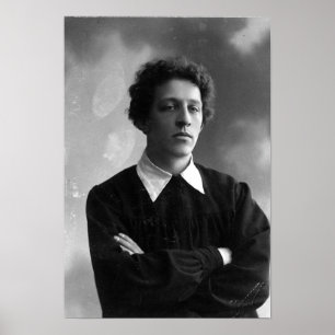 Portret van de dichter Alexander Blok Poster