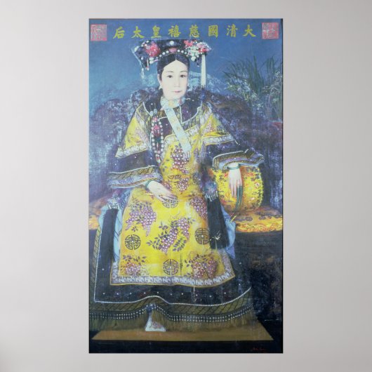 Portret van de Empress Dowager Cixi Poster (Voorkant)