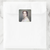 Portret van de Empress Eugenie Vierkante Sticker (Tas)