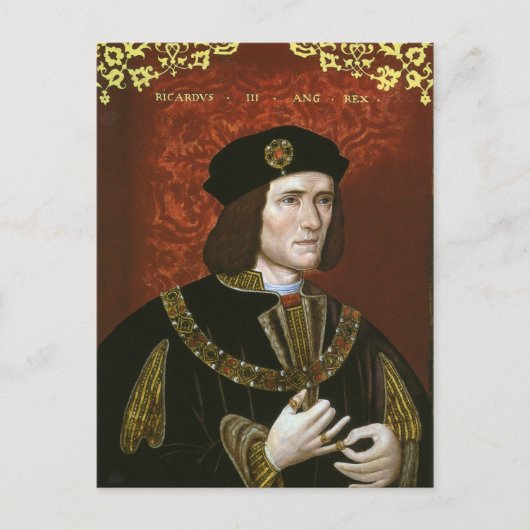 Portret van de Engelse koning Richard III Briefkaart (Voorkant)