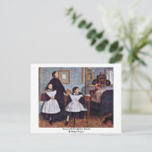Portret van de familie Bellelli door Edgar Degas Briefkaart (Staand voorkant)