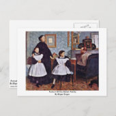 Portret van de familie Bellelli door Edgar Degas Briefkaart (Voorkant / Achterkant)