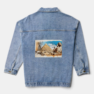 Portret van de farao denim jacket